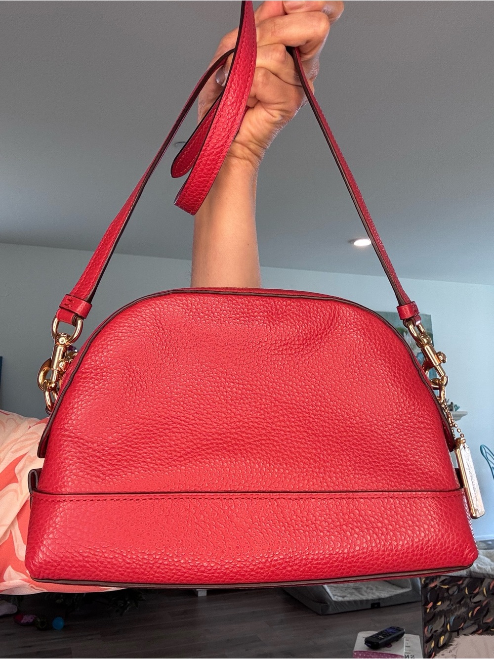 Coach Dome Crossbody Bag Red NEW - Picture 6 of 14